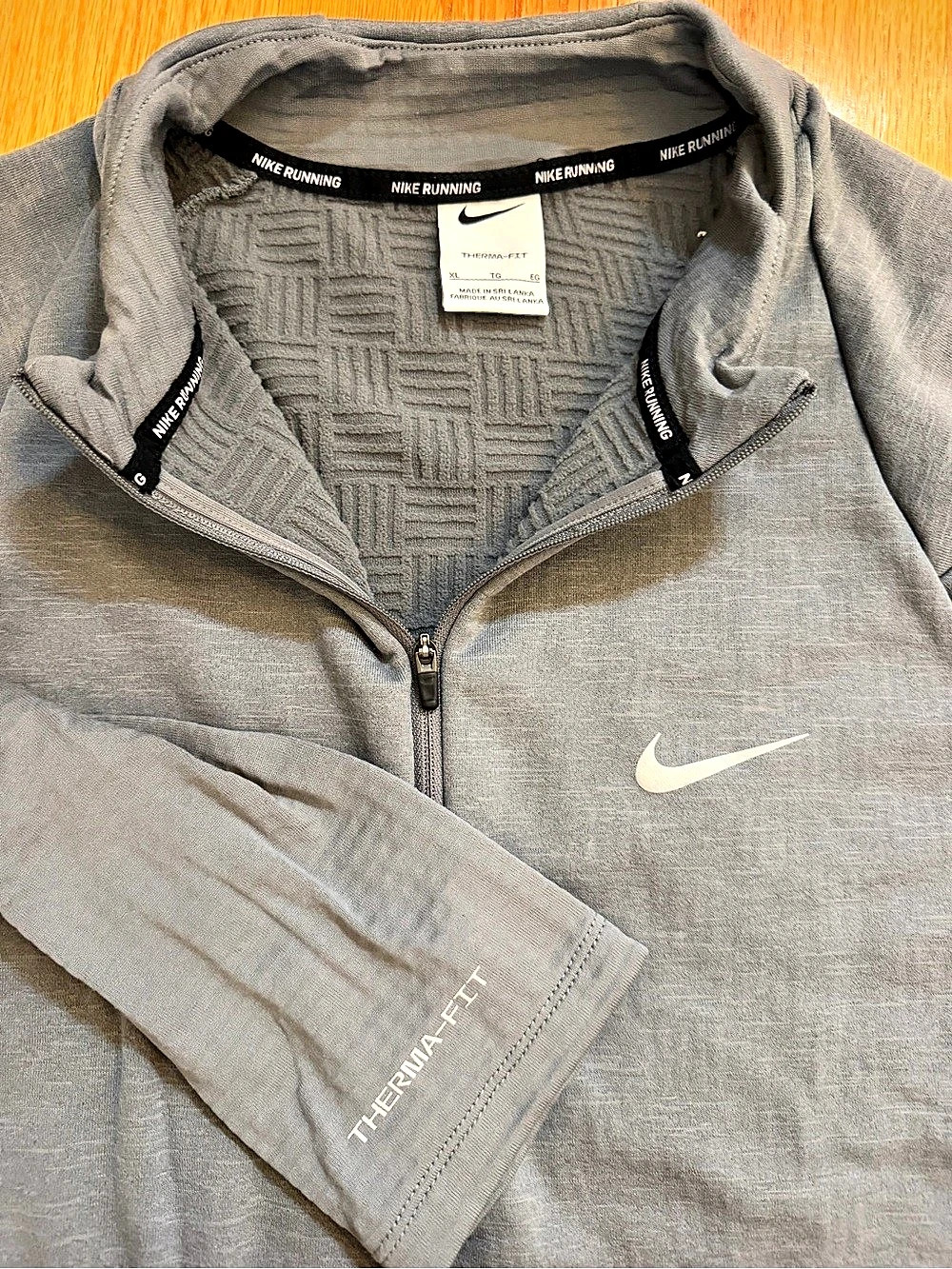 Nike Therma-FIT Men's Gray Pullover Size XL